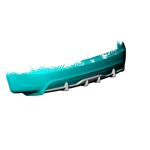 JC Sportline Carbon Fiber Rear Diffuser for Tesla Model S Plaid 2021-2023